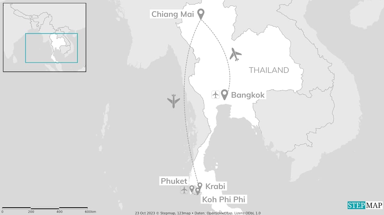 Discover Thailand: Temples, Trails & Island Escape