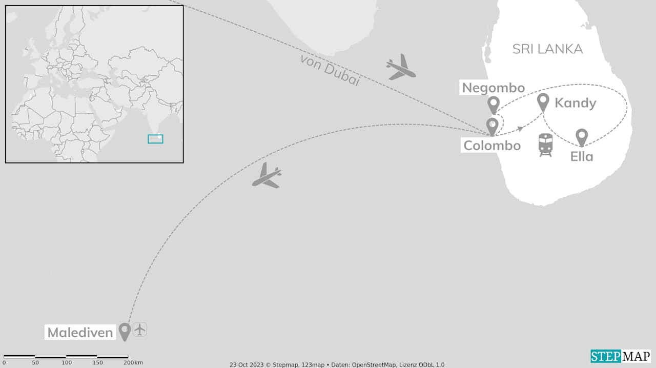 Dubai, Sri Lanka & Malediven: City Sights to Island Vibes