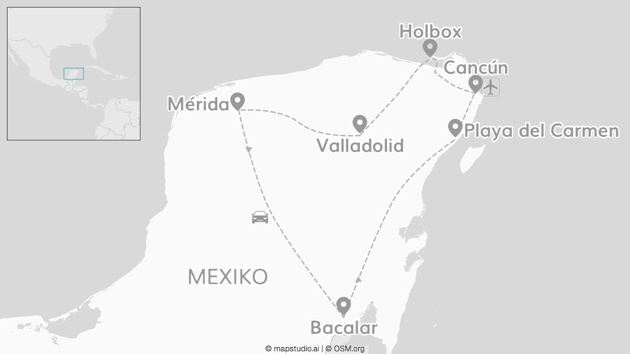 2 for 1 Mexiko Roadtrip: More Than Yucatán Imagine