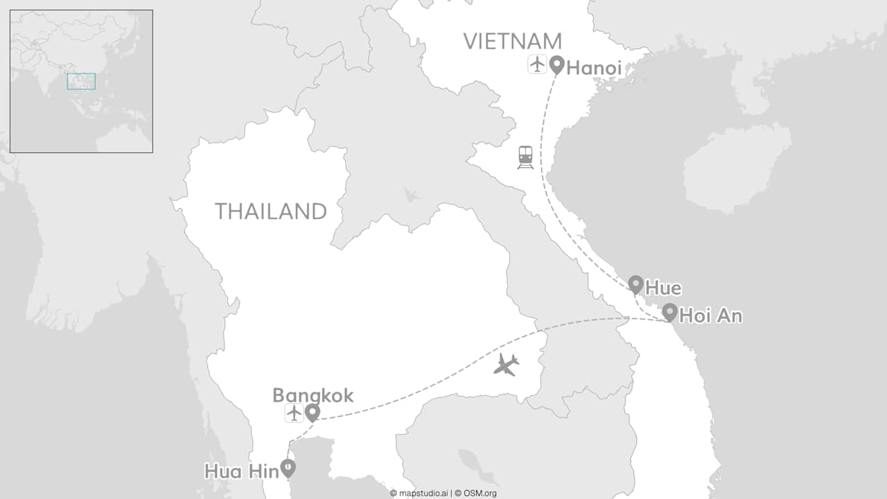 2 for 1 Vietnam & Thailand: Halong Bay meets Floating Market