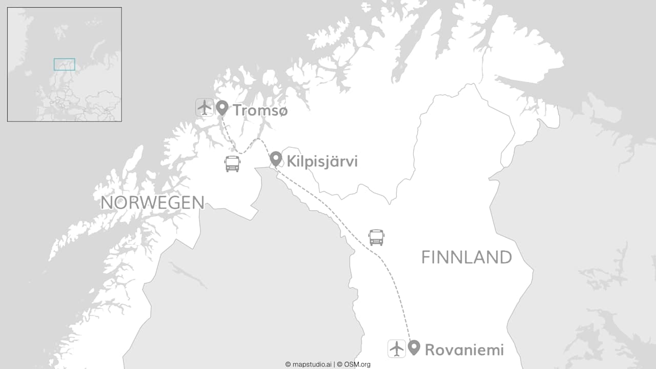 Norwegen & Finnland: Arctic Route nach Rovaniemi