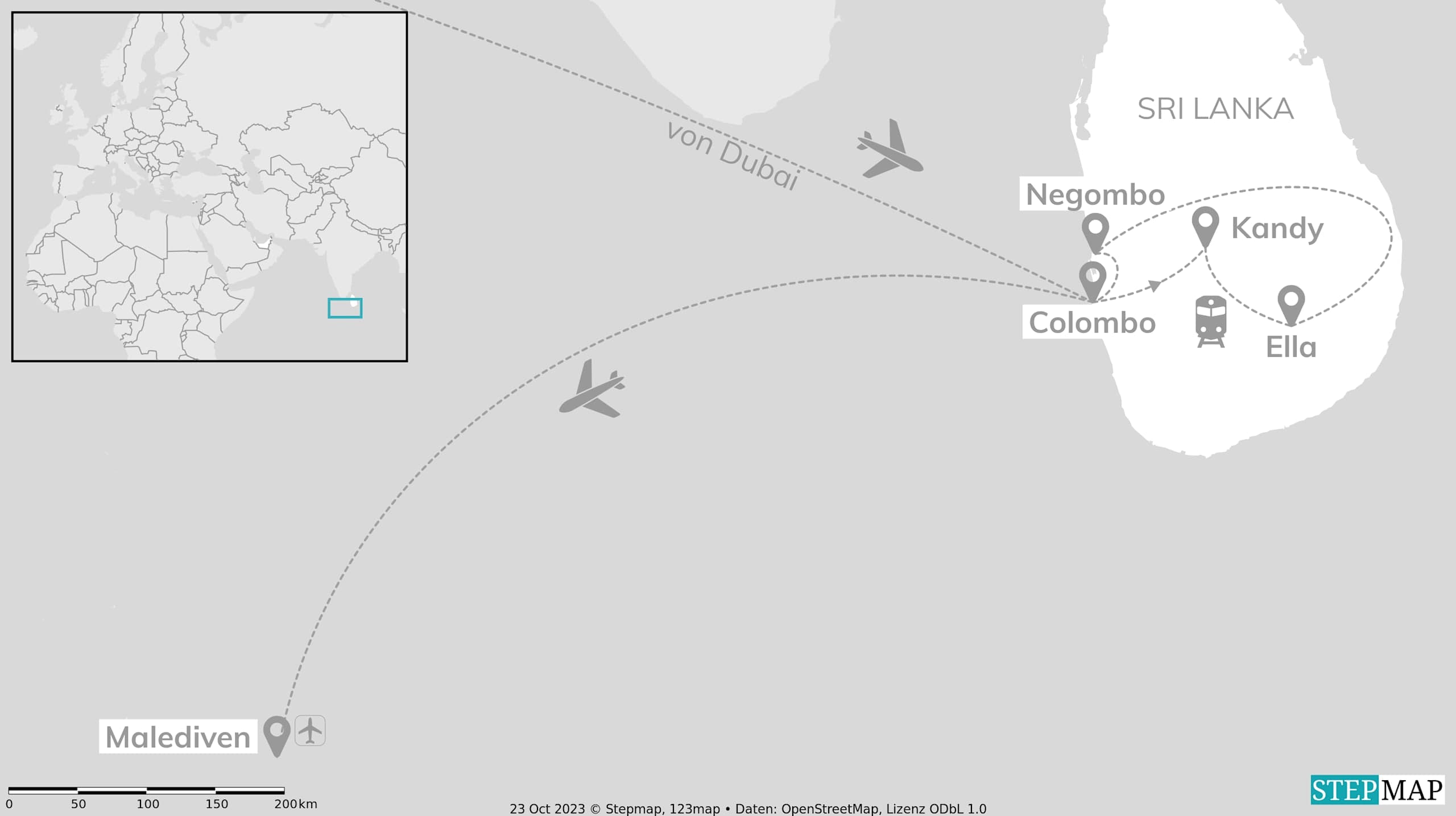 Dubai, Sri Lanka & Malediven: City Sights to Island Vibes