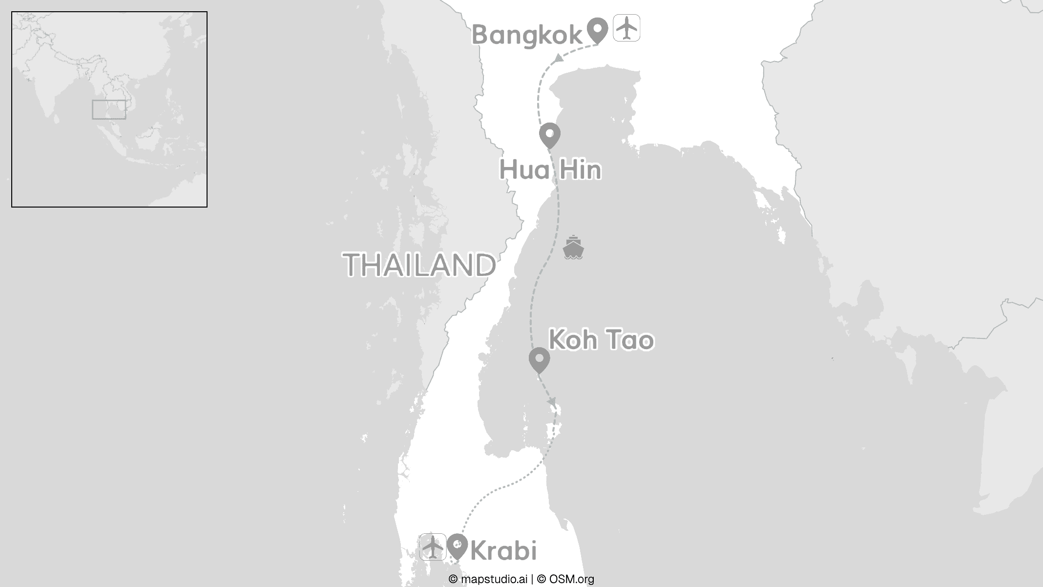 2 for 1 Thailand: Bangkok meets Inselhopping & Krabi